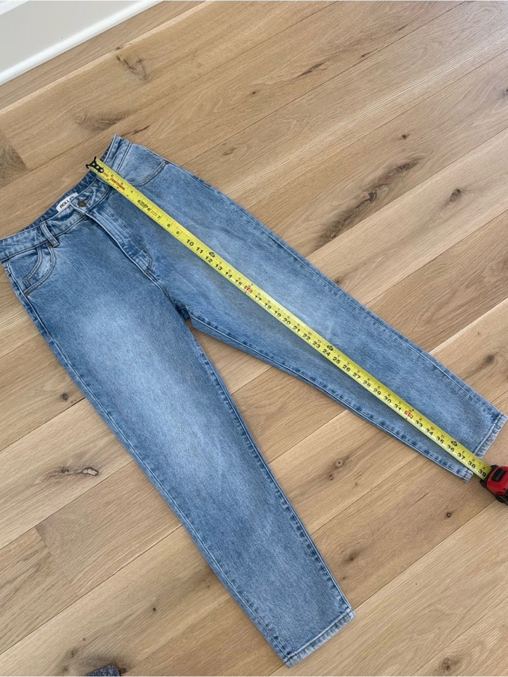 Rolla's Dusters Jean High Rise Slim Tapered Straight Leg Medium Wash SZ 28